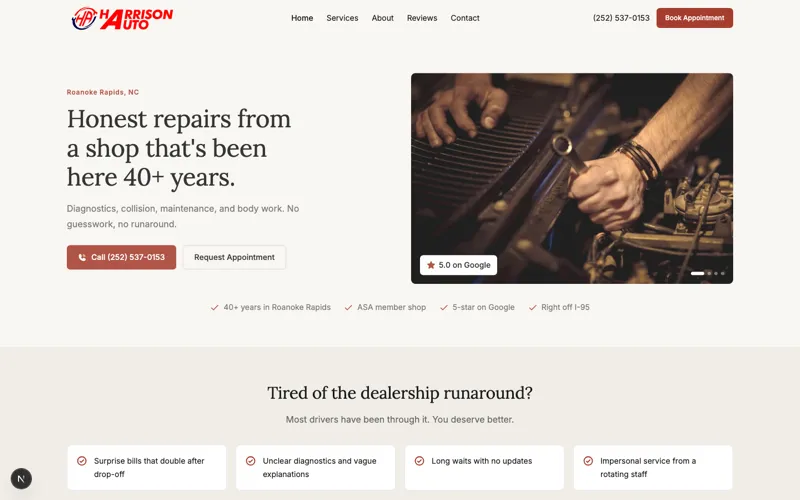 Harrison's Automotive preview